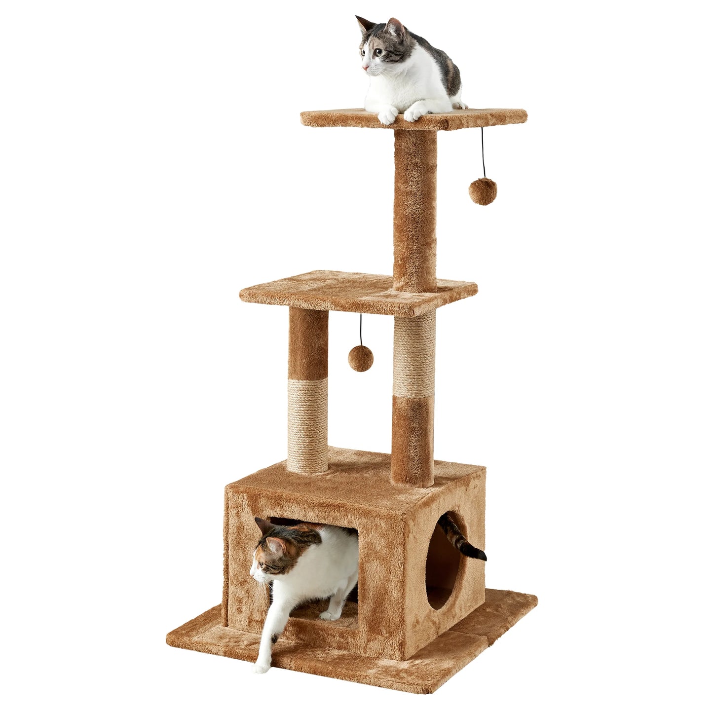 Willow 43.7-Inch Cat Tree, Cat Tower, Scratching Post, Perch & Playground