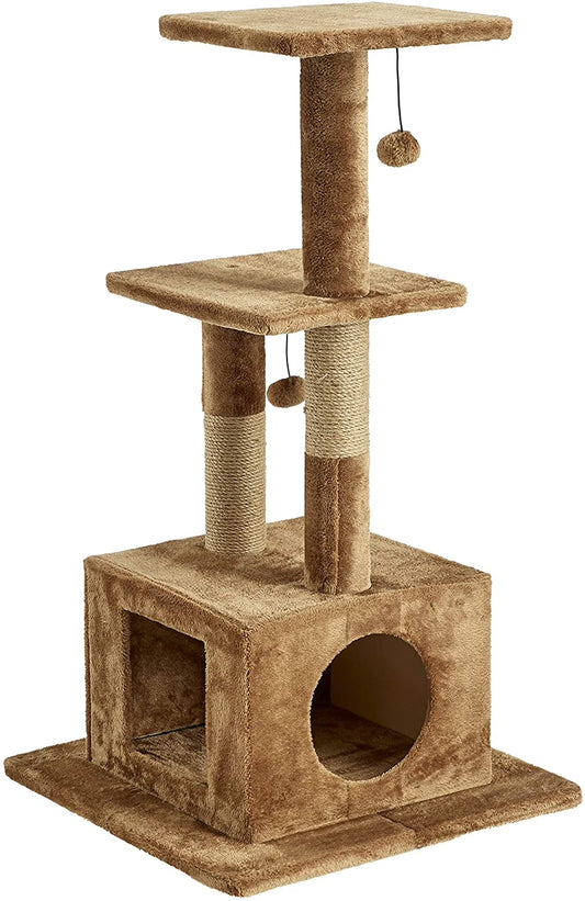 Willow 43.7-Inch Cat Tree, Cat Tower, Scratching Post, Perch & Playground