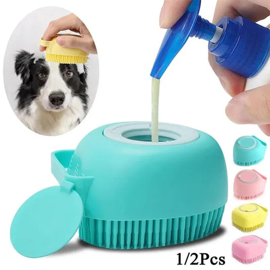 Pet Cleaning Wash Bath Massage Brush Soft Safety Silicone Pet Accessories for Dogs Cats Tools Pet Products